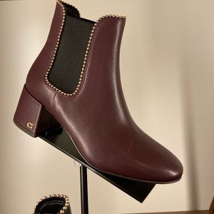 Women’s Coach Torri Sz 9.5 Burgundy Leather Boots